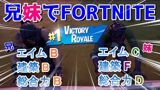 【フォートナイト】中級者「兄」と超初心者「妹」でビクロイを目指せ！！