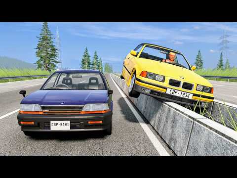 High Speed Traffic Car Crashes #237 - BeamNG Drive | CrashBoomPunk