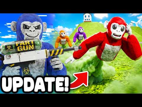I Trolled PUBLIC SERVERS with the NEW FART GUN UPDATE in Scary Baboon! (Scary Baboon VR)