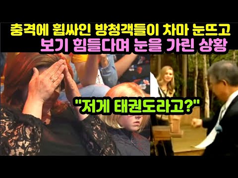 태권도 시범을 보던 관중들이 너무 놀라 입을 다물지 못하거나 차마 눈뜨고 보기 힘들다고 한 이유