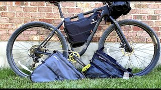 Popular Bikepacking Frame Bags Review. Moosetreks. Revelate Ripio. Salsa Direct Mount.