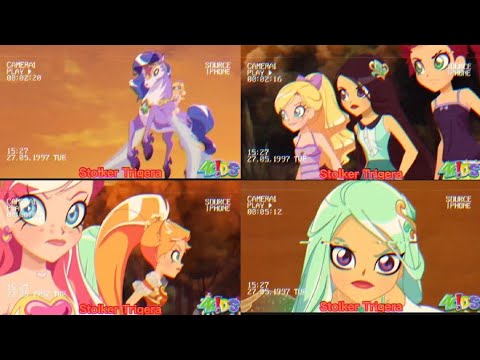 Lolirock - Season 2 Episode 20|Trio Princesses Transformations (Fanmade - 4Kids Version)