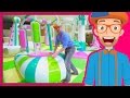 Learning Colors With Blippi At An Indoor Playground Play Place