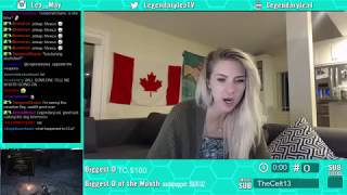LegendaryLea vag slip live on twitch.tv stream