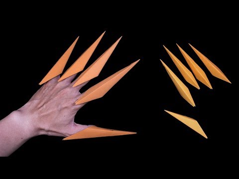 Easy #origami #Claws Halloween