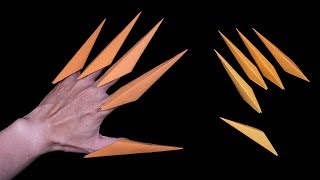 Easy #origami #Claws Halloween