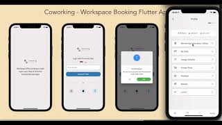 Coworking - Workspace Booking Flutter App with Chat | Web Admin Panel | Google AdMob video preview