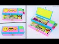 DIY Pencil Case How To Make Pencil Box With Waste Cardboard Matchbox Best Out Of Waste