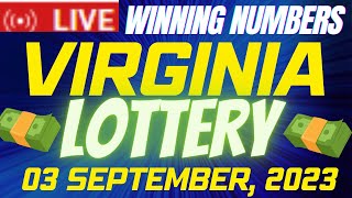 Virginia Night Lottery Results Sep 03, 2023 - Pick 3 - Pick 4 - Cash Pop - Powerball - Mega Millions