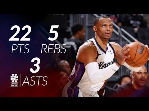 Russell Westbrook 22 pts 5 rebs 3 asts vs Rockets 25/26 season