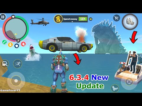 Rope Hero: Vice Town 6.3.4 New Update (Increase PoliceMan Aggression) - Android Gameplay HD