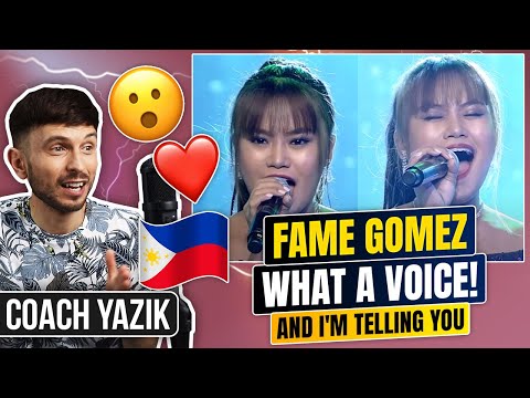 YAZIK reacts to Filipino Singer Fame Gomez - And I Am Telling You I'm Not Going | The Clash