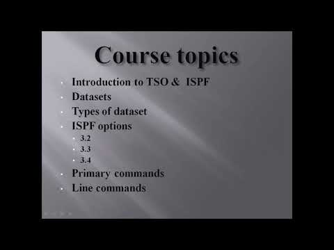 New Mainframe Batch from 16-Nov-2022 U TSOISPF V1_Introduction to TSO/ISPF Course