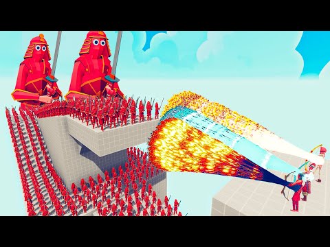 100x SAMURAI + 2x GIANT vs 3x EVERY GOD - Totally Accurate Battle Simulator TABS