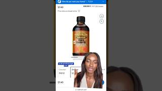3 Second HAIR GROWTH with Jamaican Black Castor Oil #hairgrowth #jamaicanoil