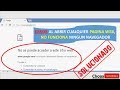 Error Navegador No Funciona No Se Puede Acceder A Esta Pagina Web Y Tengo Internet