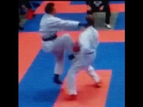 3 DKV Deutsche Meisterschaft Karate 2016 Jens Zimmermann vs. André Lassen Ilsenburg 3.Kampf