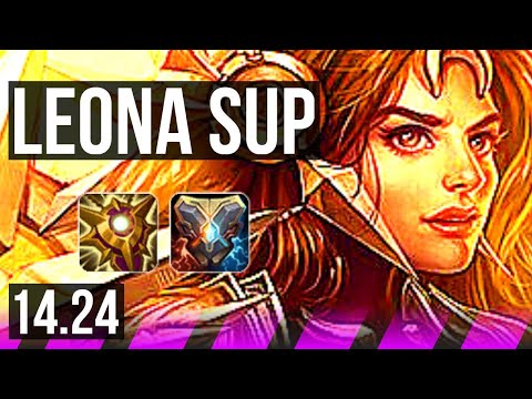 LEONA & Xayah vs SERAPHINE & Varus (SUP) | KR Grandmaster | 14.24