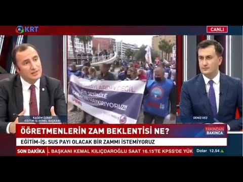 Genel Başkanımız Kadem Özbay Krt Tv`de Yakından Bakınca Programında Değerlendirmelerde Bulundu. | EĞİTİM İŞ