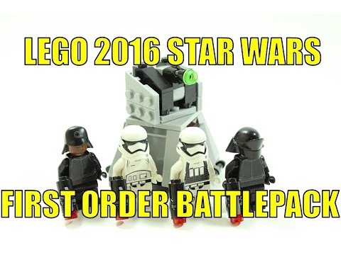 LEGO STAR WARS FIRST ORDER BATTLE PACK 75132 UNBOXING & REVIEW Video