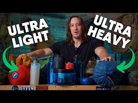 Lightweight Backpacking Gear VS Heavy Backpacking Gear - A Cost and Weight Breakdown!!
