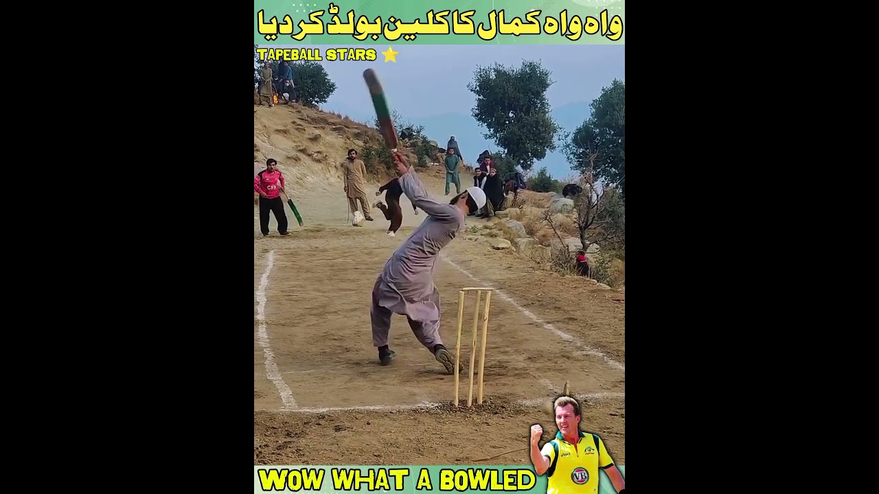 Wow what a bowled in tape ball cricket | Best bowled in cricket match | Best fast bowling 2025