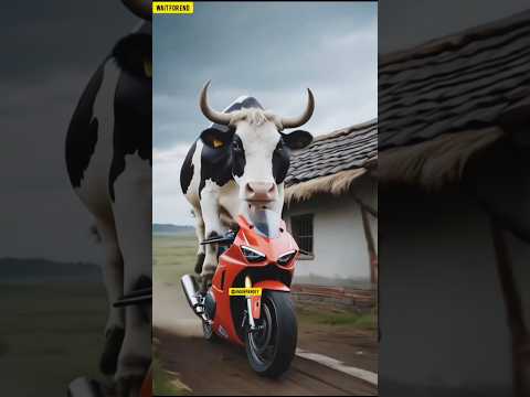 Bike 🤣 🏠 #comedy #funny #cow #trending #viralvideo #shorts