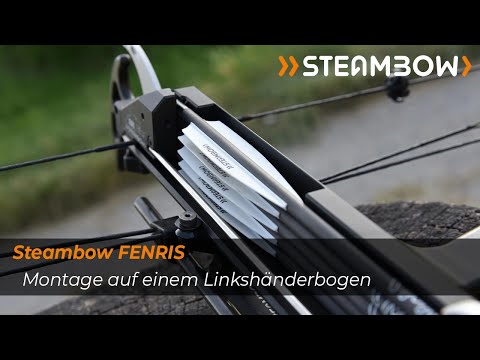 Montage des FENRIS auf einem Linkshänderbogen