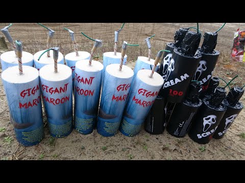 SCREAM 100 & GIGANT MAROON | XXL FIRECRACKERS
