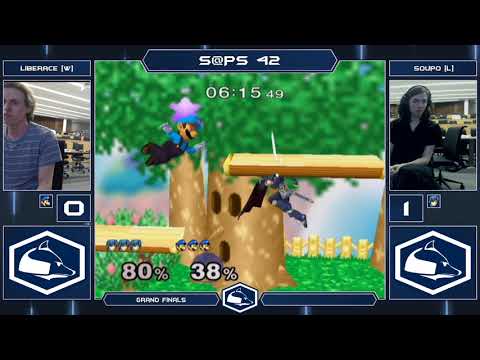 S@PS 42 Melee Singles - Liberace (Luigi/Mario) vs Soupo (Marth) - Grand Finals