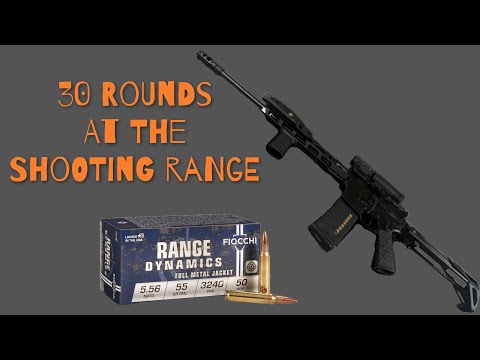 Shooting the “Fiocchi - Range Dynamics FMJ 5.56” ammo out my “Aero Precision￼” rifle