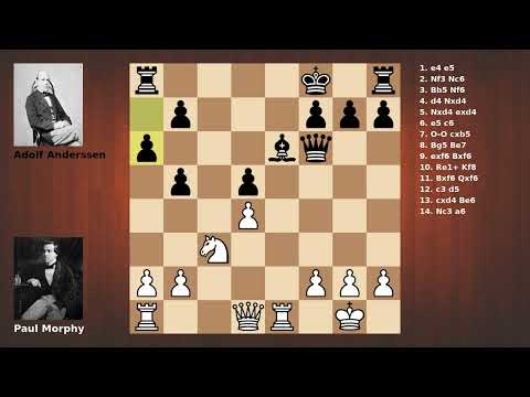 Morphy vs Anderssen - Game 3 - 1858 Paris