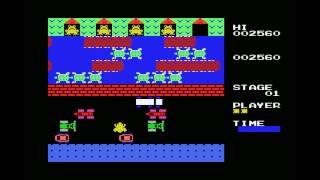 Frogger MSX Gameplay - Konami's Iconic Retro Road & River Challenge