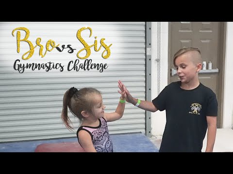 Brother VS Sister Gymnastics Challenge| Kyleigh SGG