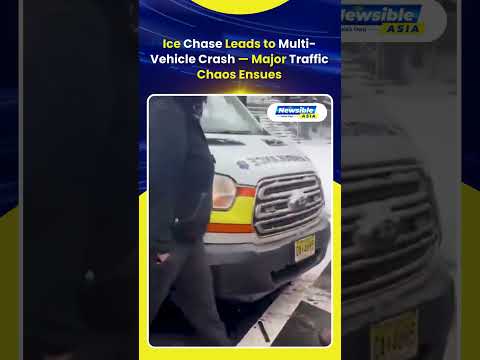 ICE Pursuit Ends in Multi-Vehicle Crash in Newark, 4 Hospitalized Including 3 Minors