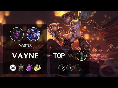 Vayne Top vs Urgot - KR Master Patch 9.6