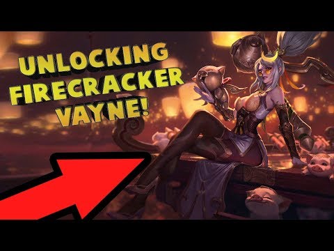 UNLOCKING NEW *PRESTIGE* FIRECRACKER VAYNE SKIN!!! (League of Legends)