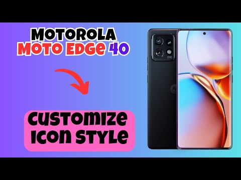 Motorola Moto Edge 40 Customize icon Style || How to change icon size || How to use custom icon size
