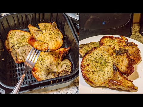 No Flour No Breading Air Fryer Pork Chops Bone-in | Extra Easy Air fryer Recipe #cosori #airfryer