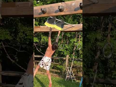 Summer Backyard Ninja Training #americanninjawarrior #ninja #stuntninja #zachramos #viral #shorts