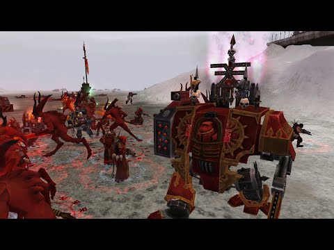 Unification Mod 2021: Black Templars & Ultramarines vs The Blood God's Legion - WH 40K: Soulstorm