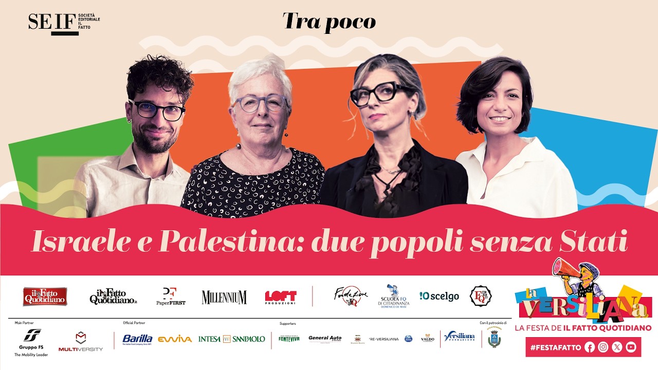 “Israele e Palestina: due popoli senza Stati”: Albanese e Foa con Antoniucci e Oliva