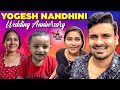 Myna Nandhini Returns From Shooting Yogi S Post Wedding Anniversary Surprise Myna Wings