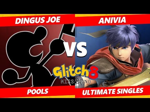 Glitch 8 SSBU - NVR | Dingus Joe (Game & Watch) Vs. Anivia (Ike) Smash Ultimate Tournament Pools