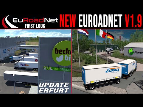 ETS2 1.57 EuRoadNet - First Look update Erfurt I NEW EuRoadNet v1.9 [3091] EURO TRUCK SIMULATOR 2