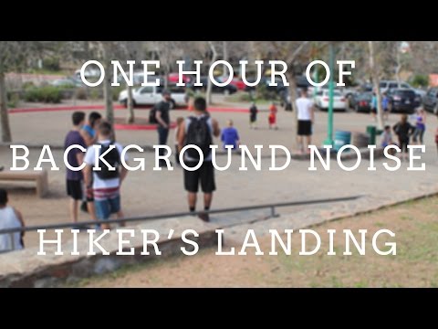One Hour Background Noise: Hiker's Landing Area (voices, walking, traffic, dogs)