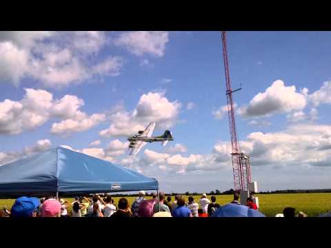 B-17 Flying Fortress bomber flyby