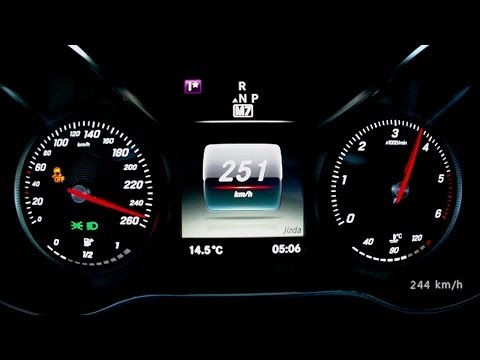 Mercedes C 220 CDI 2014 W205 - acceleration 0-230 km/h, top speed test and more