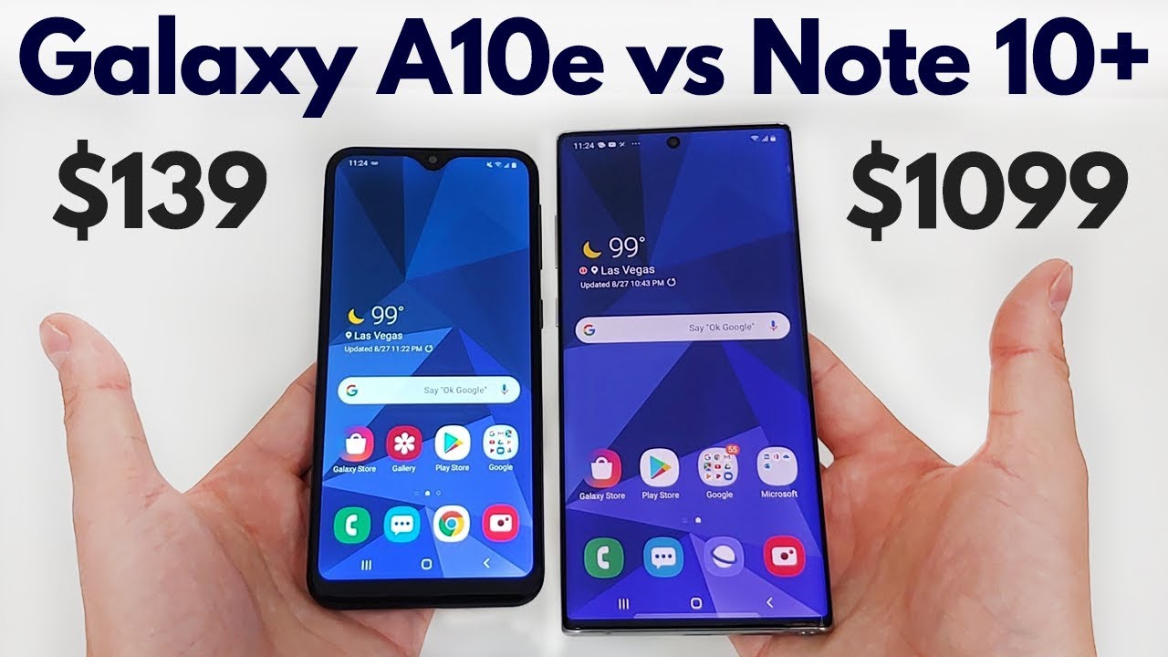 Samsung Galaxy A10e vs Galaxy Note 10+ | Which is Better for You?