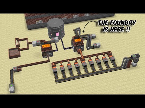 FOUNDRY Basics and Routing - HBMs NTM || How to set up a Foundry in Minecraft